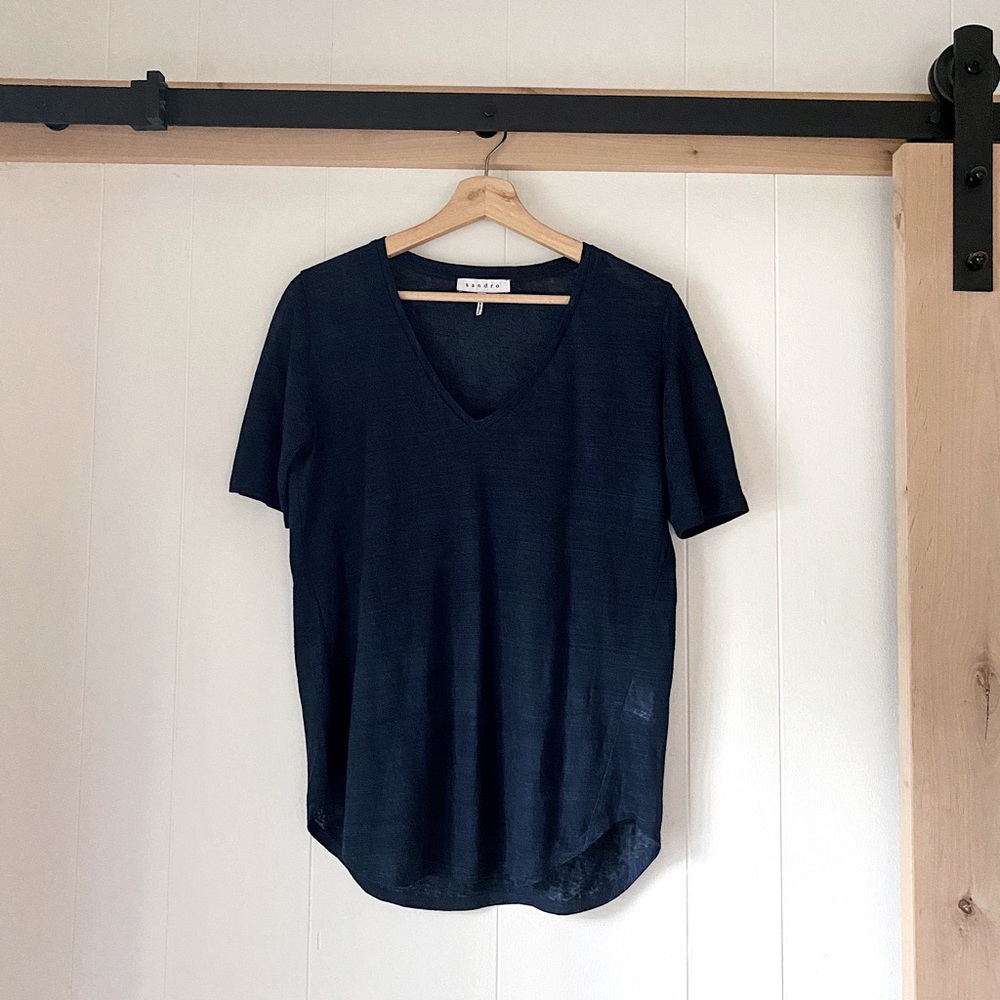 Sandro Linen Tee